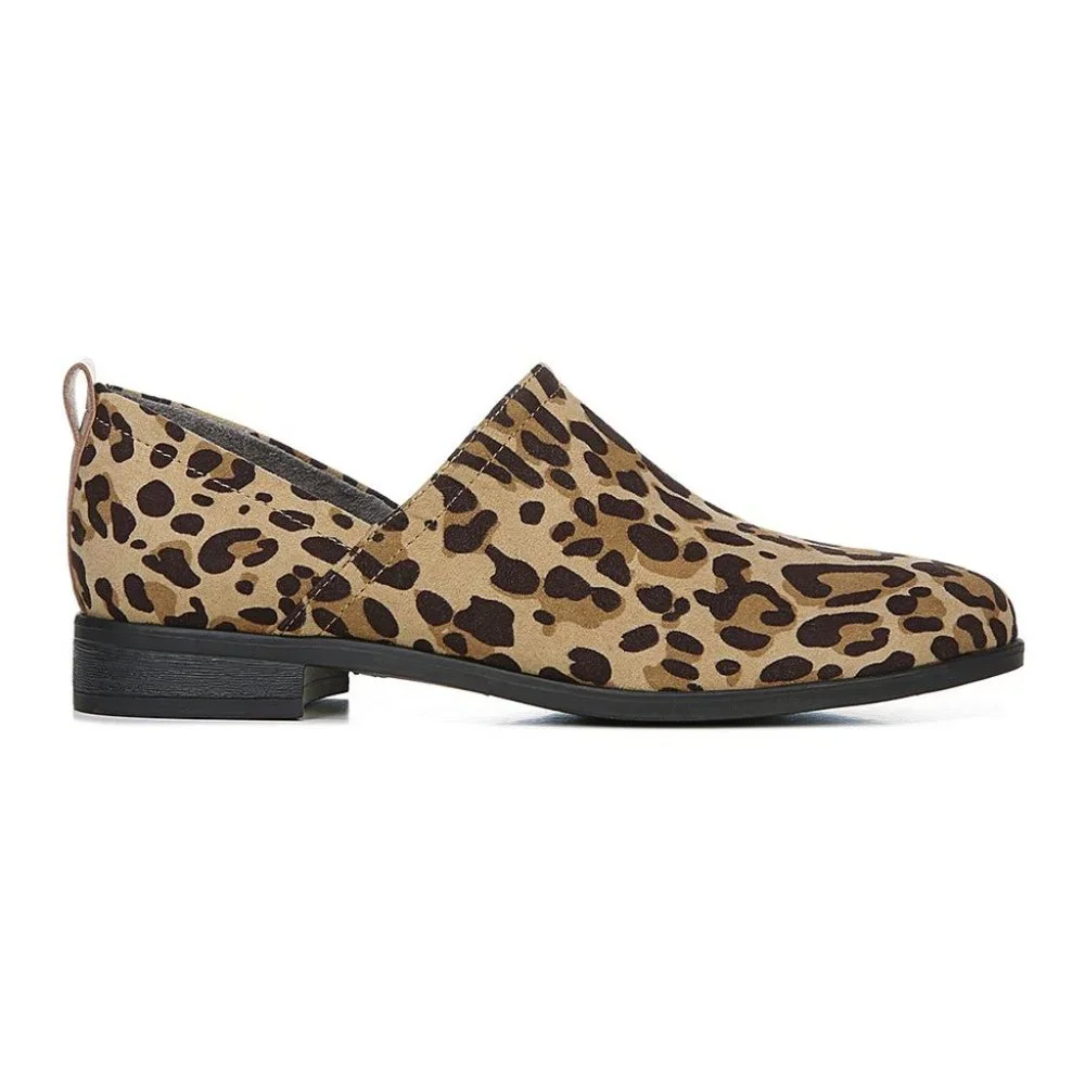 Dr. Scholl's shoes Tan & Black Leopard Ruler Bootie -Women 7